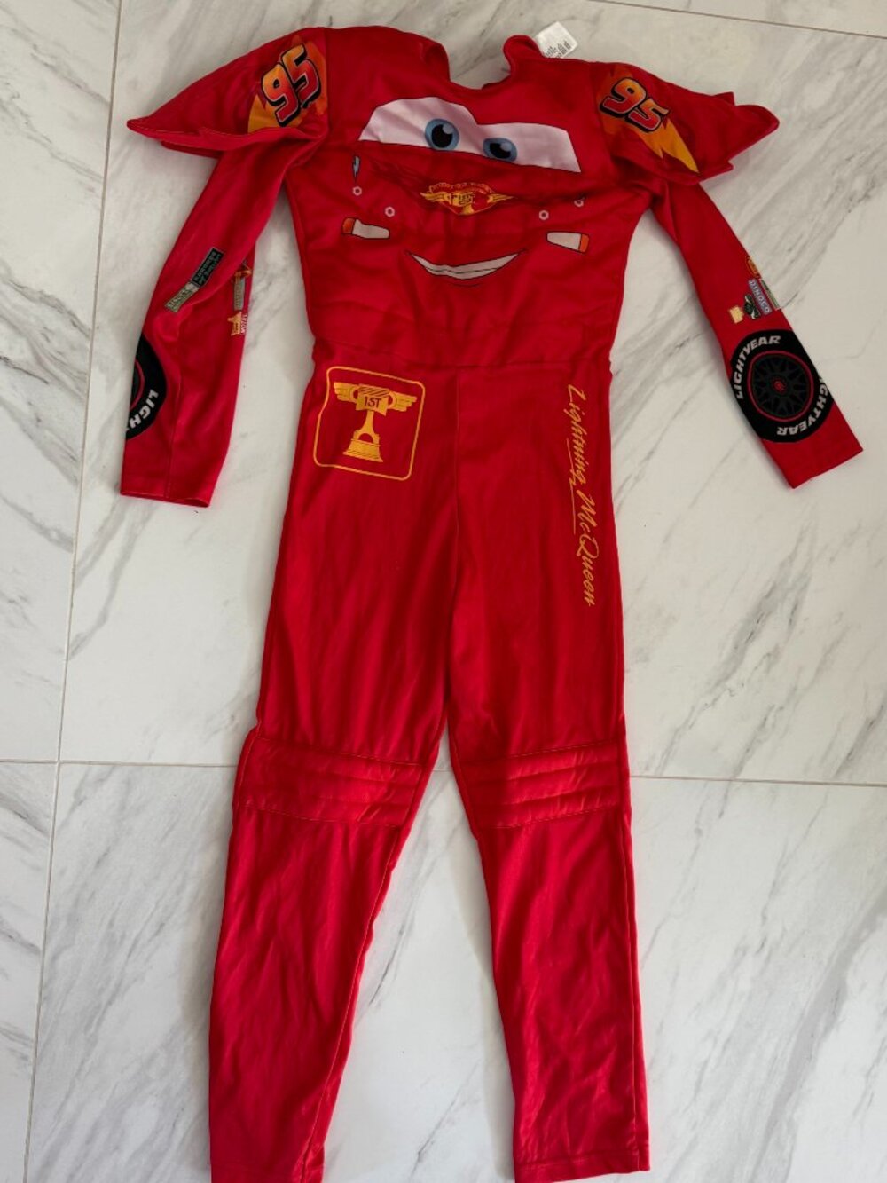 H&M Disney Pixar Cars Lightning McQueen Costume Boys 8-10Y - Picture 1 of 6